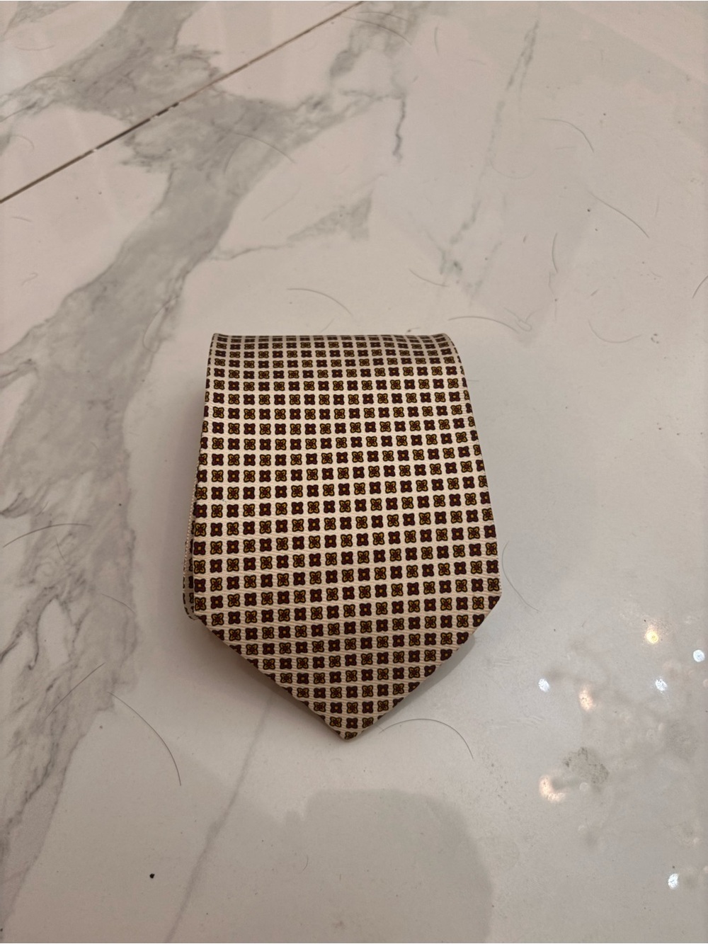 OXXFORD CLOTHES Tie (White, Silk)